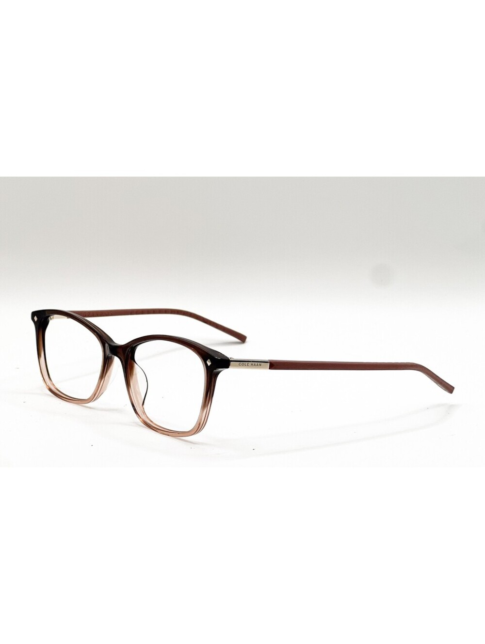 Cole Haan Ch5030 206 Brown Gradient Rectangle Authentic Eyeglass Frames 53-17